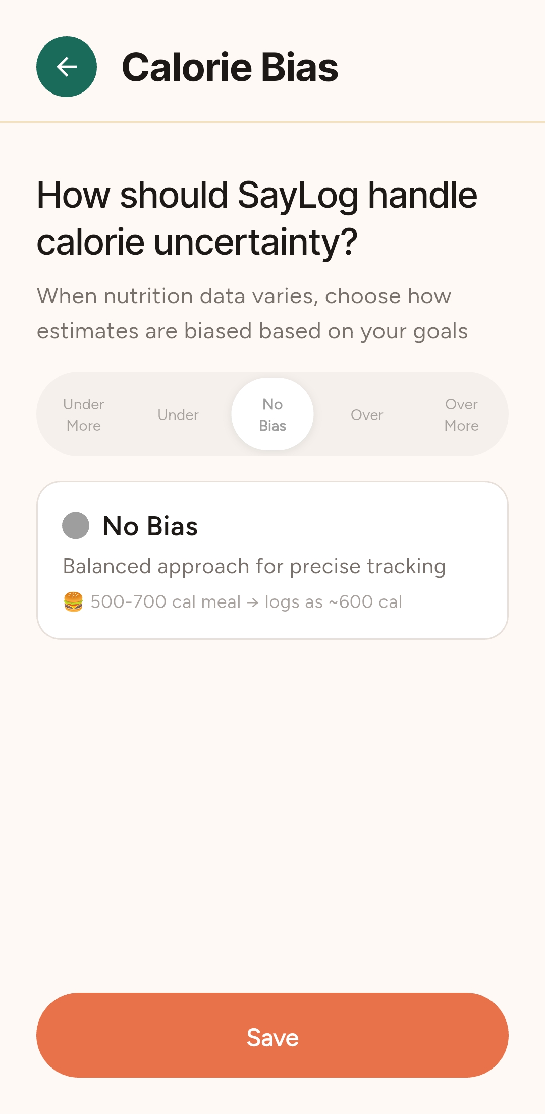 SayLog app screen 3